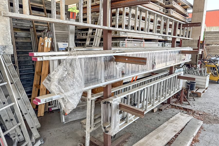 Alu-Seilzugleiter Krause, 2x16-sprossig